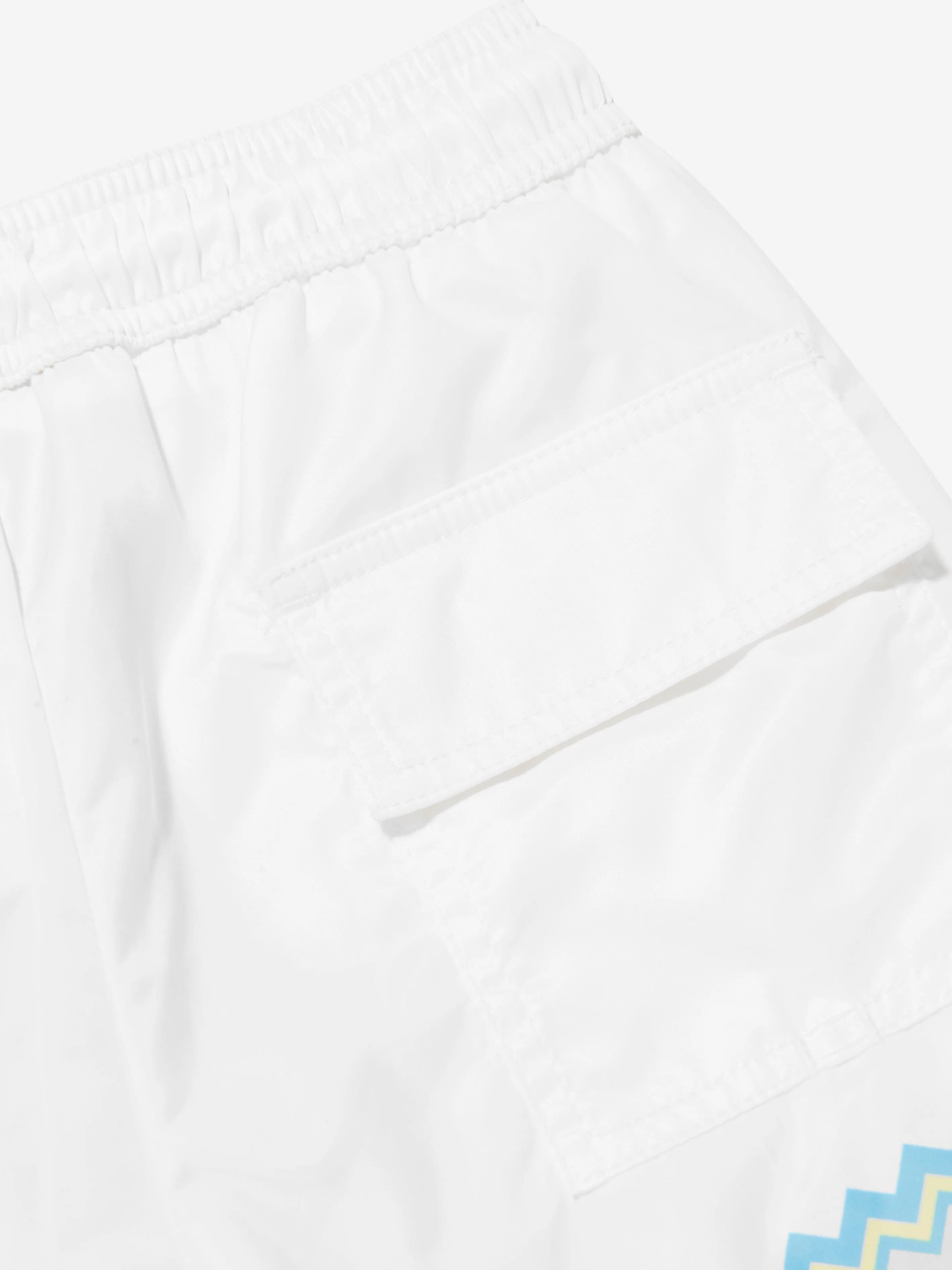 Missoni Boys Zig Zag Swim Shorts in White