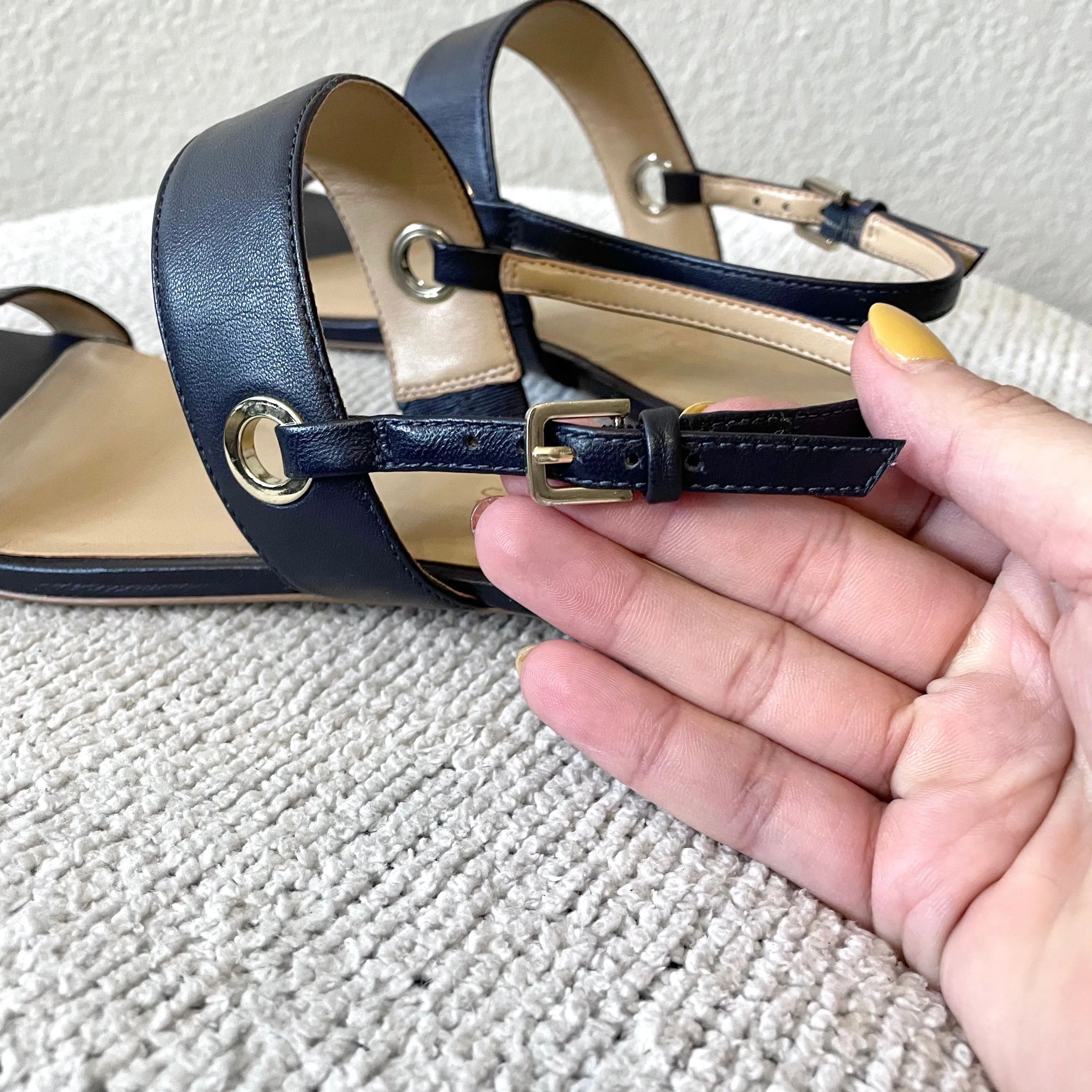 Open Toe Keyhole Sandals