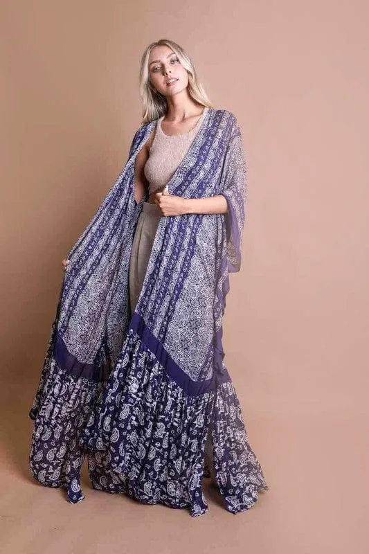 Paisley Tapestry Free Flow Kimono *Online Only*