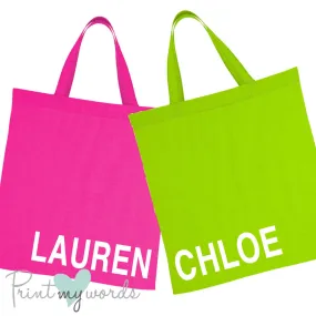 PERSONALISED NAMES Tote Bags