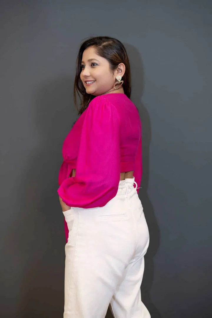 Pink Wrap Top