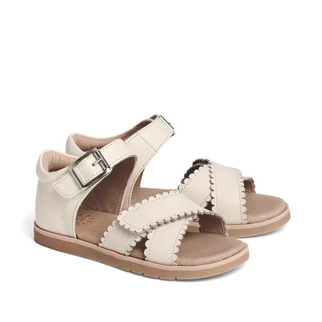 Pretty Brave Willow Stone Off-White Kids Sandals Open Toe