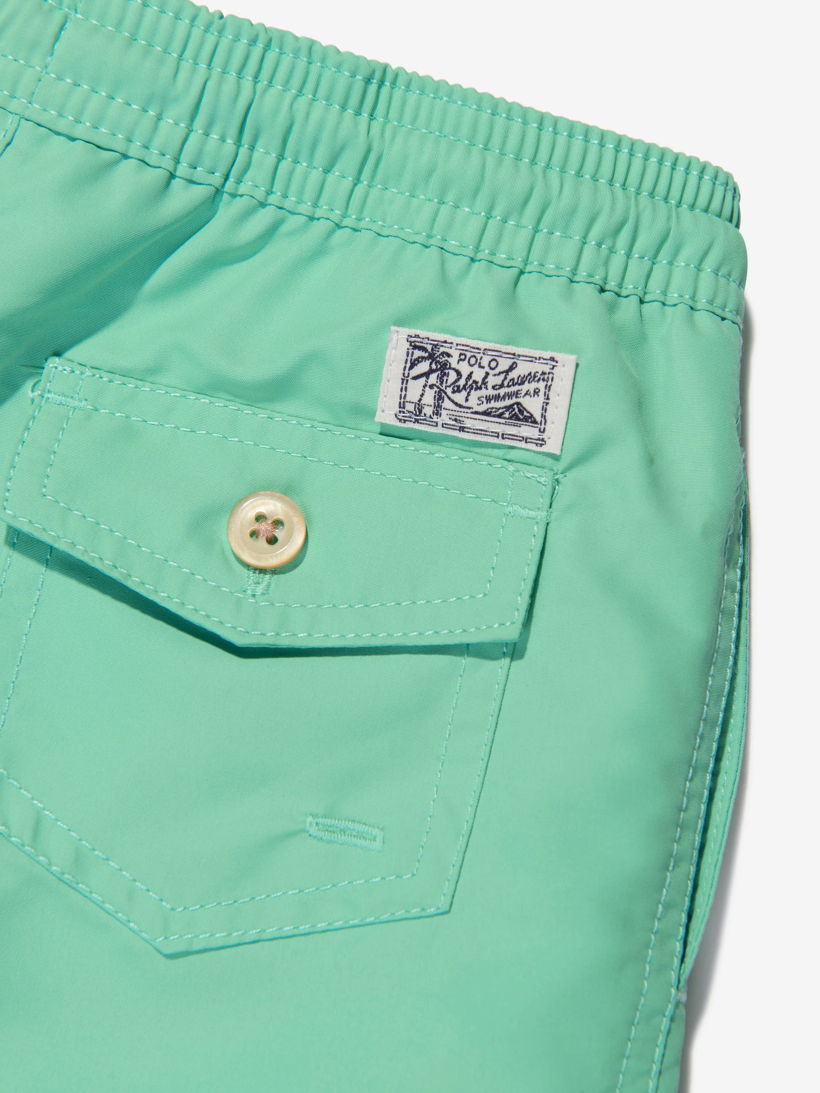 Ralph Lauren Boys Logo Swim Shorts in Green