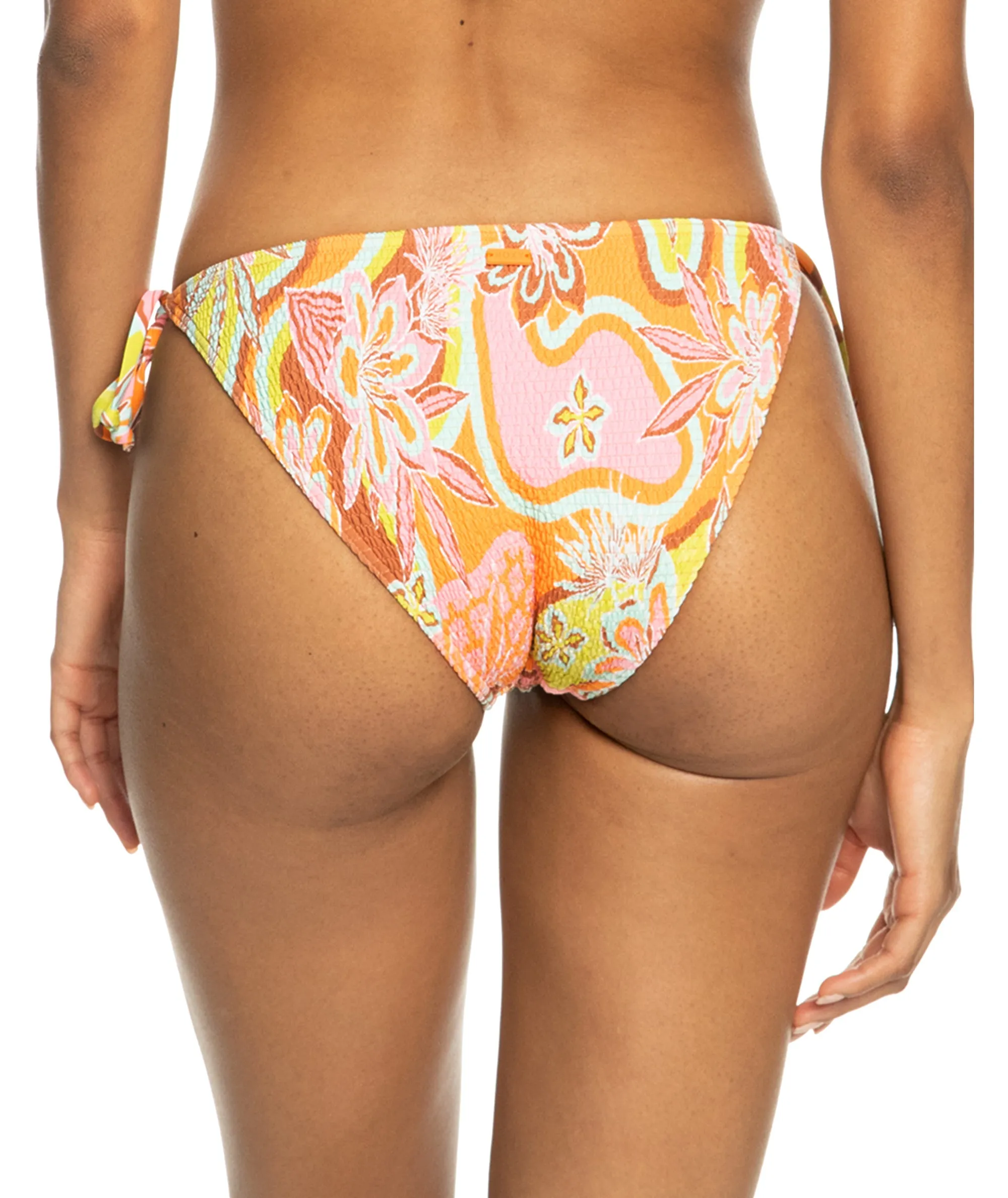 Roxy Floraldelic Bikini Smock Bottom-Mock Orange