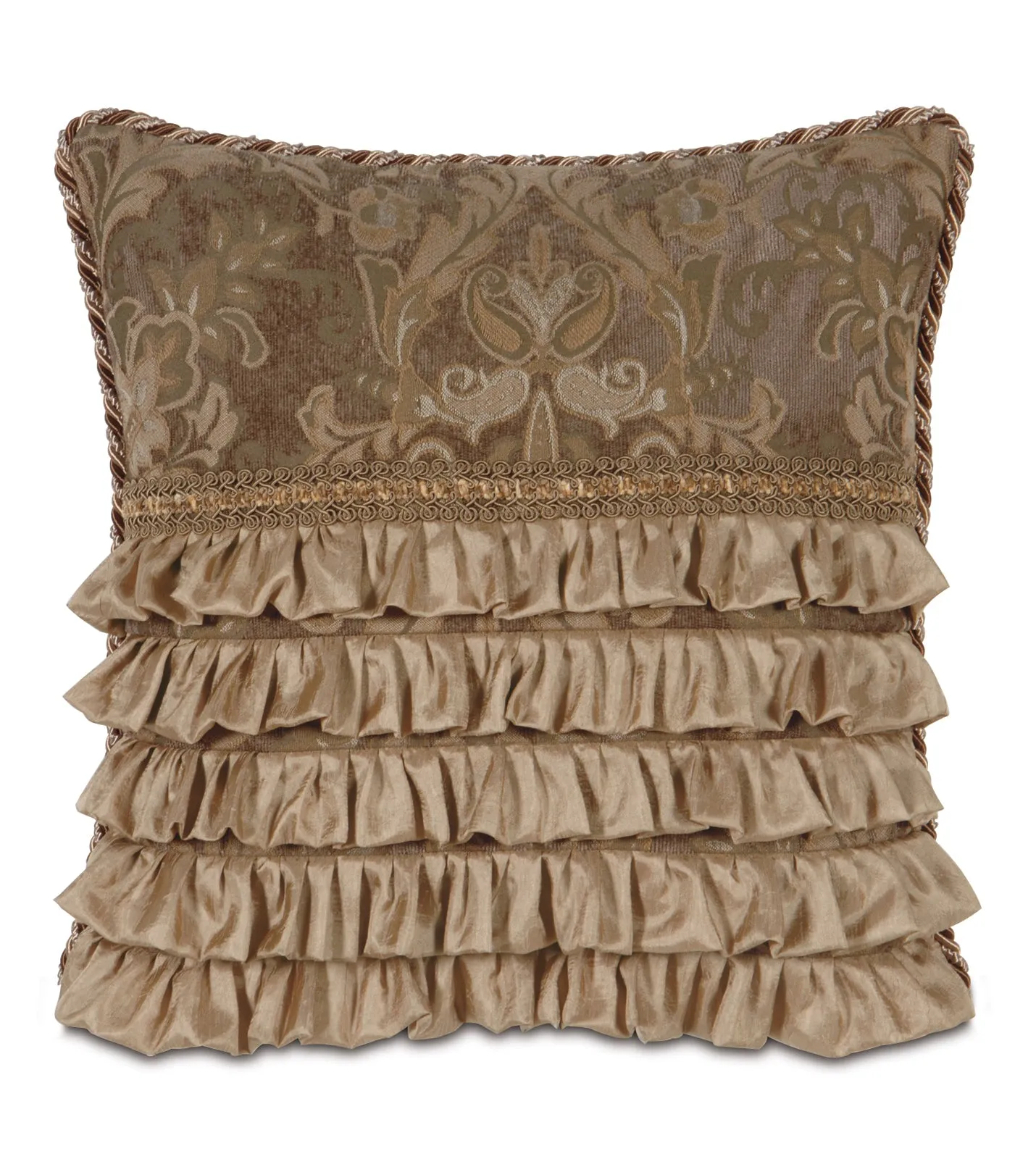 Sofia Ruffled Throw Pillow Cover 18x18