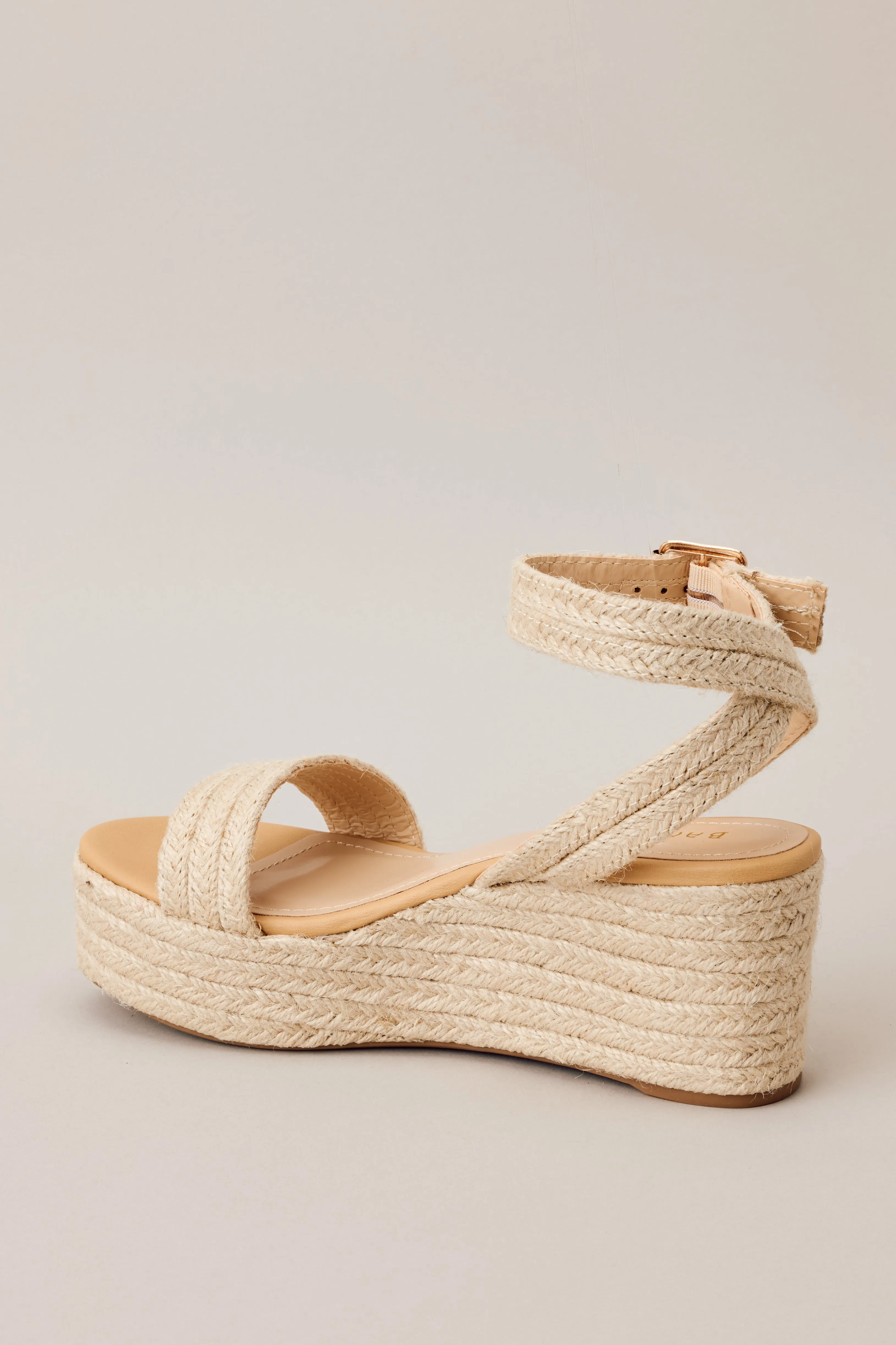 Sunny Steps Espadrille Platform Wedge Sandals