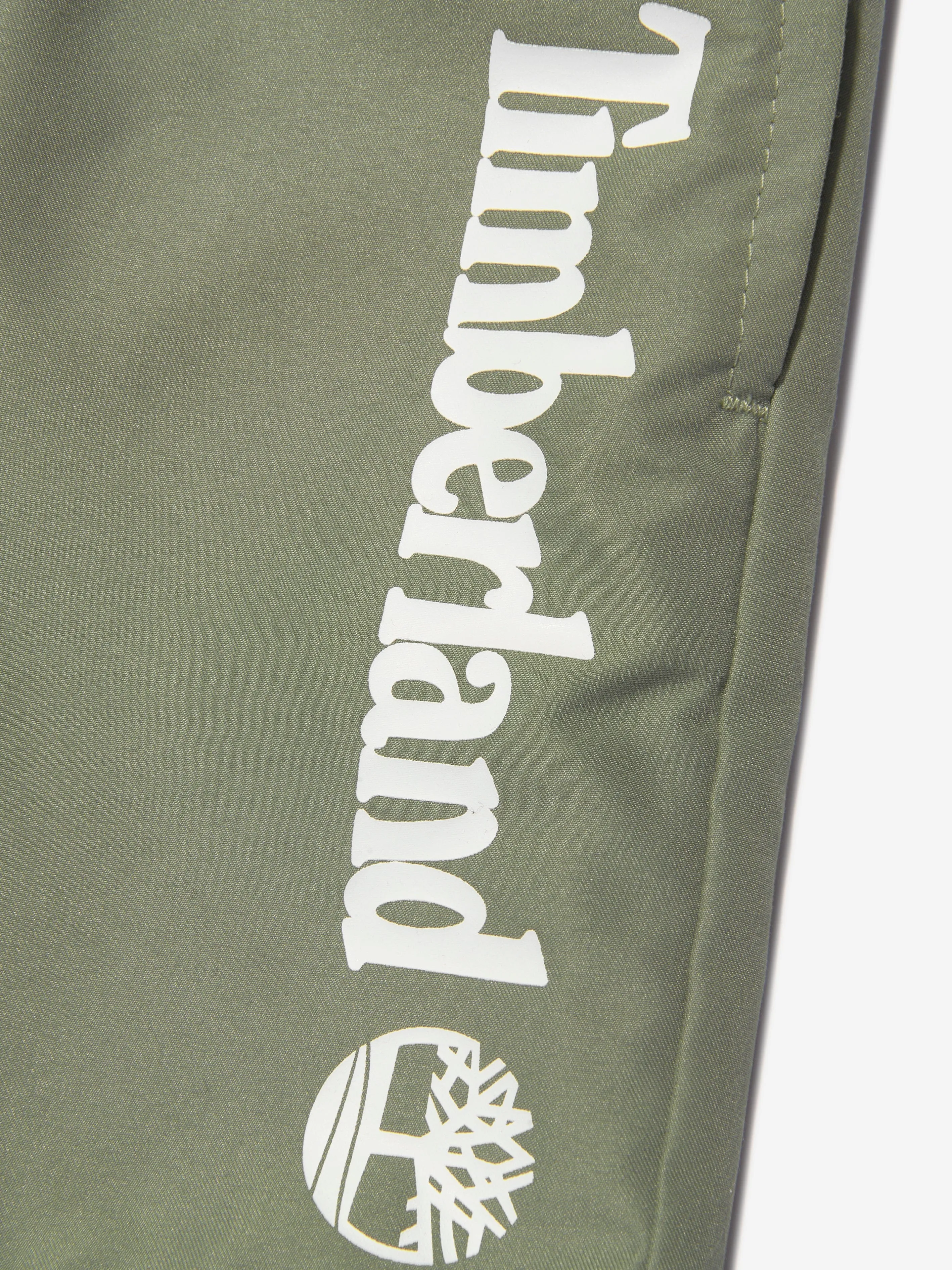 Timberland Boys Logo Swim Shorts in Green