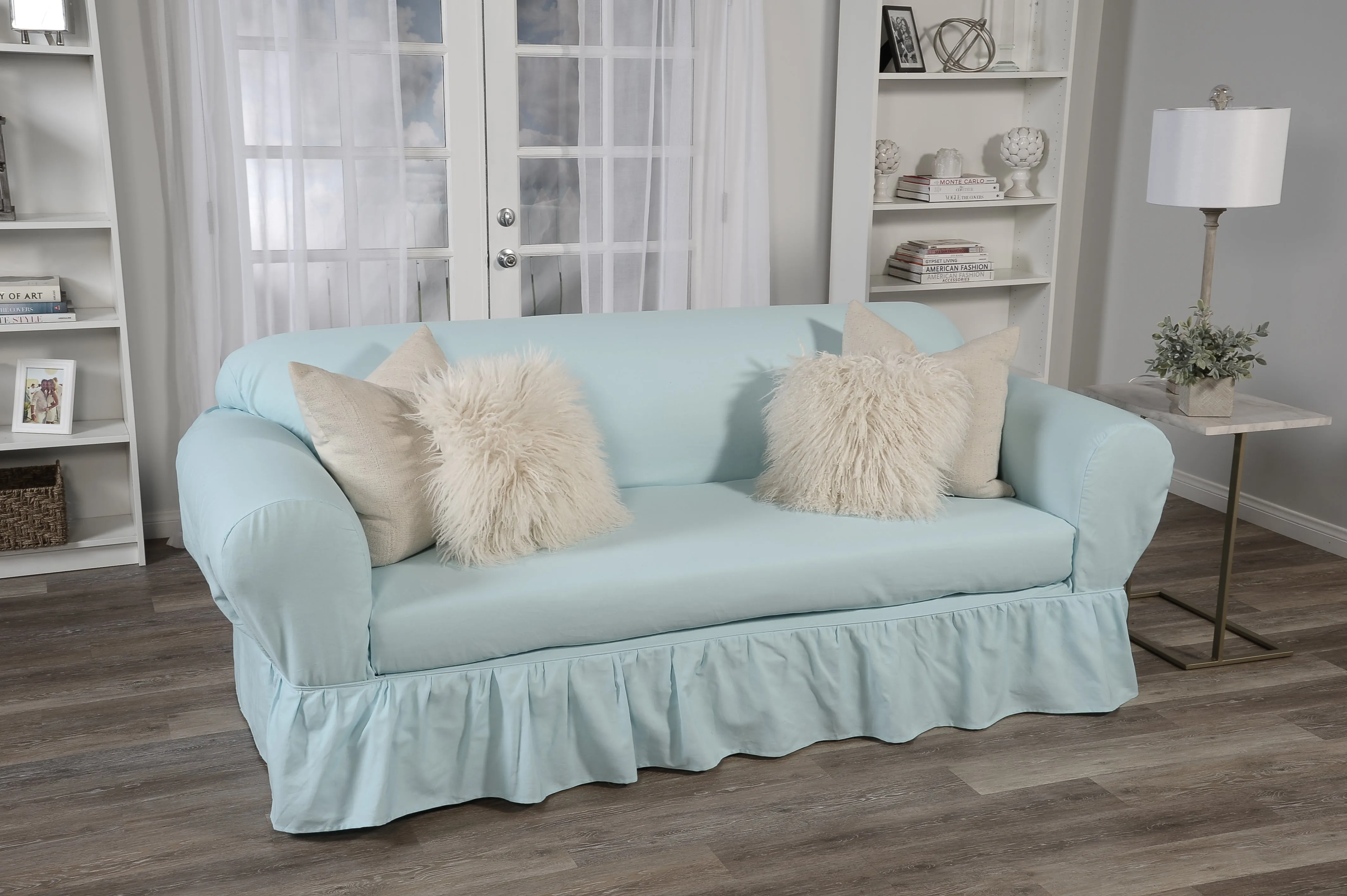 Washed Cotton Duck 2 Piece Sofa