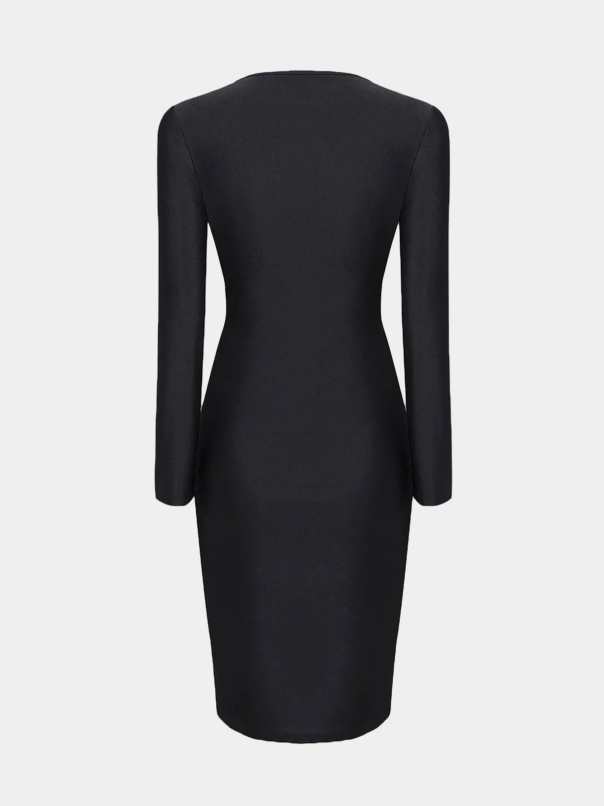 Wholesale Black Cut Out Midi Dress